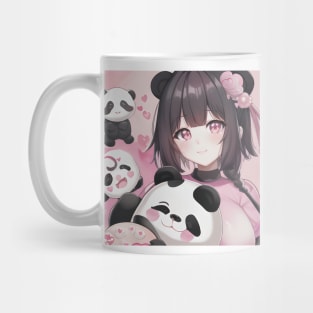 The girl and her Panda bears Mug